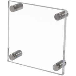 Floating Acrylic Wall Frame with Metal Standoffs